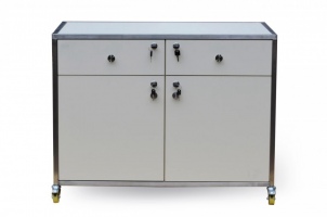 Тумба медична мобільна C.box CMM-2DD-1-NATA ALU